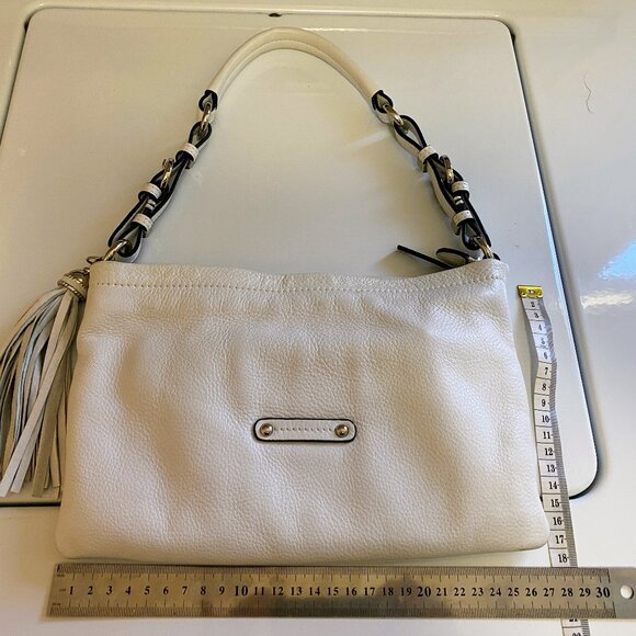 Danier white soft leather wristlet. - Picture 1 of 6